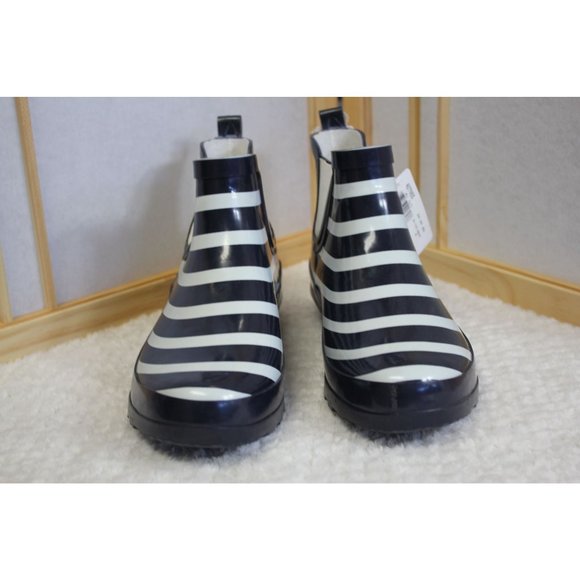 Kids Rain boots Size 5 Navy and white striped - Picture 3 of 11